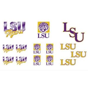 LSU Tigers Stickers Wall Art Self-Adhesive Diecut Decorative Logos LSUPK