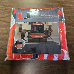 Miami Hurricanes FURNITURE PROTECTOR COVER RECLINER REVERSIBLE