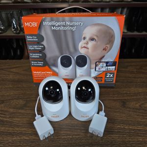 MOBICam Pro 2 Pk Smart HD Pan Tilt Wi-Fi Baby Monitoring Video Camera 2way Audio