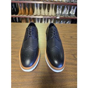 New Vance Co. Mens Dress Shoe Derby Wingtip Black Warrick Mens US size 12
