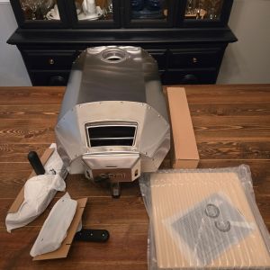 Ooni Karu 12 Multi-Fuel Outdoor Pizza Oven Portable Wood Gas UU-P29400 Silver