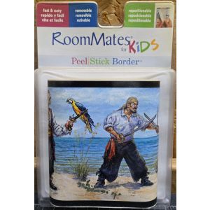 Pirate Wallpaper Border PEEL & STICK kids Bedroom Decor RMK1040BCS
