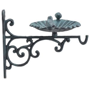 Plant Hanger Bird Bath Feeder Cast Iron Hanging Flower Basket Hook
