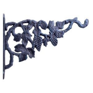 Plant Hanger Hanging Pot Flower Basket Hook Grape Vine Outdoor Cast Iron Bracket