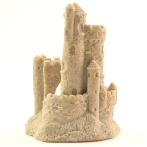 Real Sand Castle Figurine 118 4" Tall Collectible Beach Home Wedding Decor N