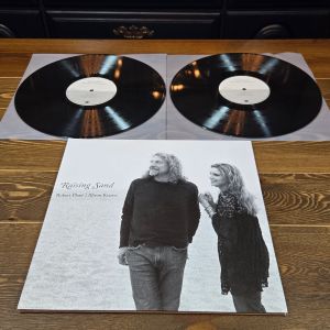 Robert Plant Allison Krauss Raising Sand LP 2018 Rounder Brown White Marble Sand