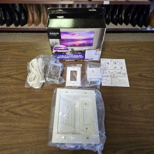 Sanus BSA-IWP1-W1 In-Wall Cable Concealer Recessed Power Kit for Mounted TVs