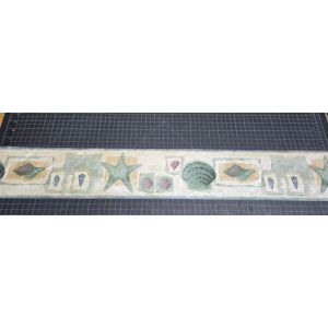Seashell Wallpaper Border Beach House Decor SA75780 Ocean Nautical Starfish