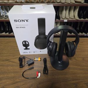 Sony WH-RF400 Wireless Stereo Headphone System Double Earpiece Over Ear Design