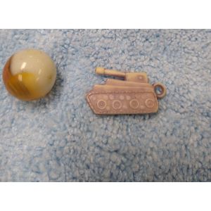 Vintage Cracker Jack Gumball prize charm faded purple-gray tank
