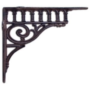 Wall Shelf Bracket Cast Iron Shelves Brace Ornate Columns