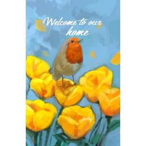 Welcome To Our Home Garden Flag – Seasonal Outdoor Yard Decor, Double-Sided