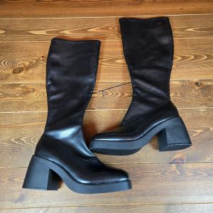 Women's Azzahya Tall Stretch Boots with Memory Foam Insole Black