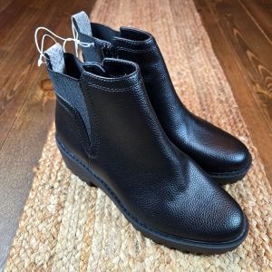 Women's Biker Core Ankle Boots Taci Pull On Memory Foam Bootie Black SZ 8