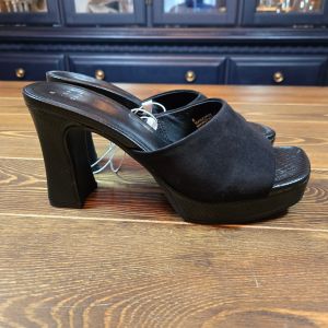 Women's Darla Platform Mule Heels Black 6