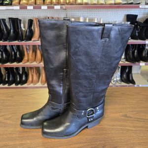 Women's Knee High Boots Oakley Harness Pull On Memory Foam Bikercore