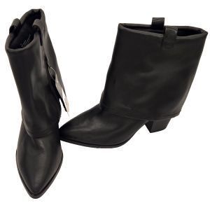 Women's Marsha Ankle Boots Zip Up Pointed Toe Black Size 9.5