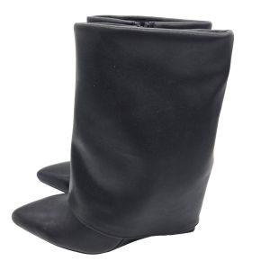Women's Wedge Heel Dress Boots With Memory Foam Insole - Rue Black