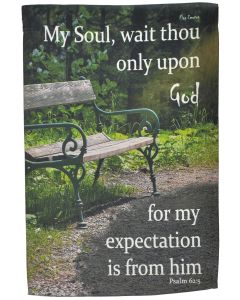 Bible Verse Garden Flag Psalm 62:5 My Soul Double Side Yard Banner Decor