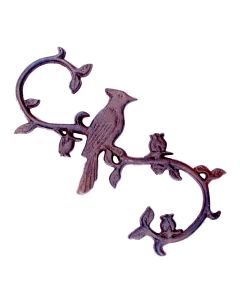 Bluejay S Style Plant Hook Cast Iron Flower Basket Hanger Bird Decor 11.5" L N