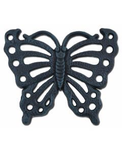 Butterfly Stepping Stone Verdigris Cast Iron 11" Wide Garden Decoration