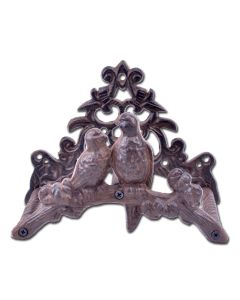 Cast Iron Garden Hose Holder Love Birds Garden Hose Reel Yard Decor 8.75" Wide