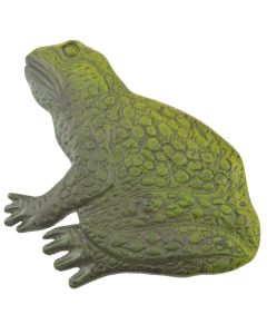 Decorative Sitting Green Frog Stepping Stone Cast Iron Yard Garden Outdoor Decor