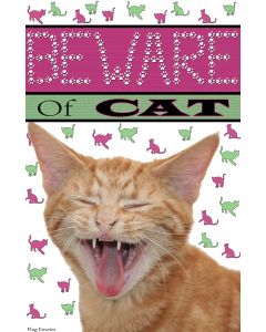Funny Garden Flag Emotes Beware Of Cat Double Sided Kitten Banner Yard Decor N