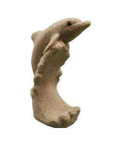 Jumping Dolphin Sand Sculpture Figurine 5" Tall Beach Decor Mr. Sandman DOL12