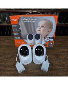 MOBICam Pro 2 Pk Smart HD Pan Tilt Wi-Fi Baby Monitoring Video Camera 2way Audio