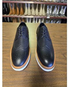 New Vance Co. Mens Dress Shoe Derby Wingtip Black Warrick Mens US size 12
