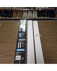 Sanus On-Wall Cable Concealer Kit for Mounted TVs - Holds Up to 5 Cables - White