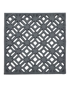 Square Trivet Black Cast Iron Decorative Ornate Diamond Hot Pad Decor 5.25" Wide