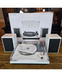 Victrola Montauk Bluetooth Turntable System Vinyl Record Player with Speakers