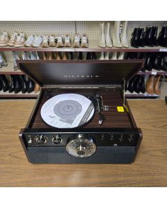 Victrola -The Empire Signature Bluetooth, FM, CD, Cassette 6-in-1 Record Player