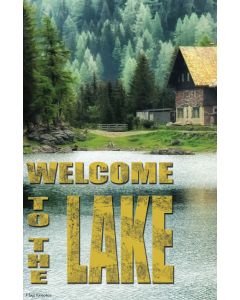 Welcome To The Lake Garden Flag Cabin Double Sided Yard Decor Banner