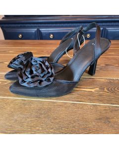 Women's Black Slingback Heels Fleur Florette Sz 10