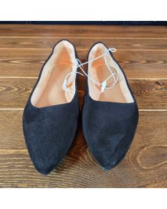 Womens Corinna Ballet Flats with Memory Foam Black