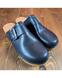 Women's Faye Clog Heels Slides Memory Foam Black Sz 11